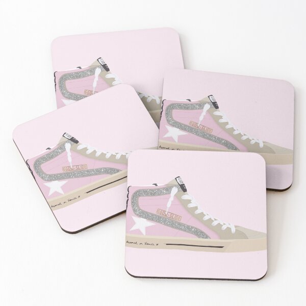 Item preview, Pink and Silver Glitter Golden Goose Slide Sneaker designed and sold by themgreen.
