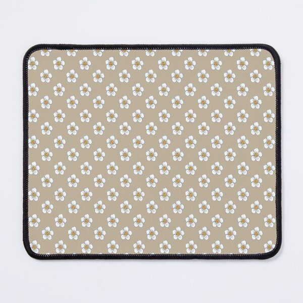 Item preview, White Flowers on a Honey Background designed and sold by Hanna McCown.