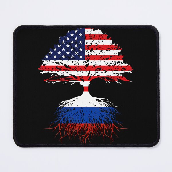 Item preview, Russian Roots, Russian American, Russia Grown, Russia USA Flag Gift For Men Women Kid designed and sold by maindeals.