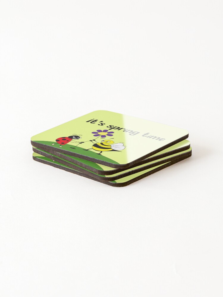 Thumbnail 4 of 5, Coasters (Set of 4), Spring time designed and sold by ColorfulEye.