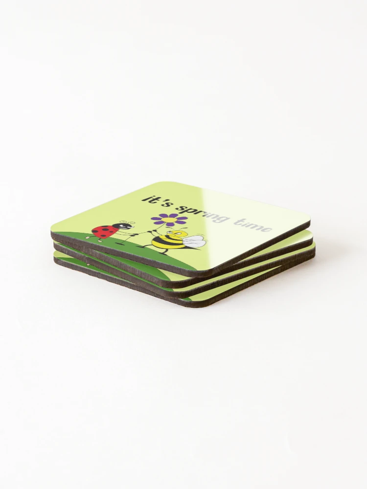 Thumbnail 4 of 5, Coasters (Set of 4), Spring time designed and sold by ColorfulEye.