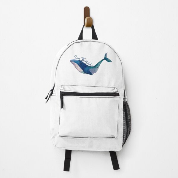 Item preview, Save The Whales blue whale designed and sold by EsraaBaniOdeh.
