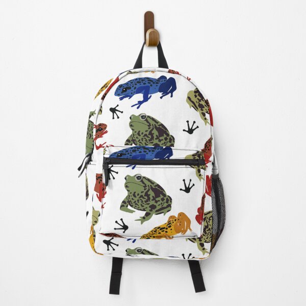 Item preview, colorful frog pattern designed and sold by PSteinDesign.
