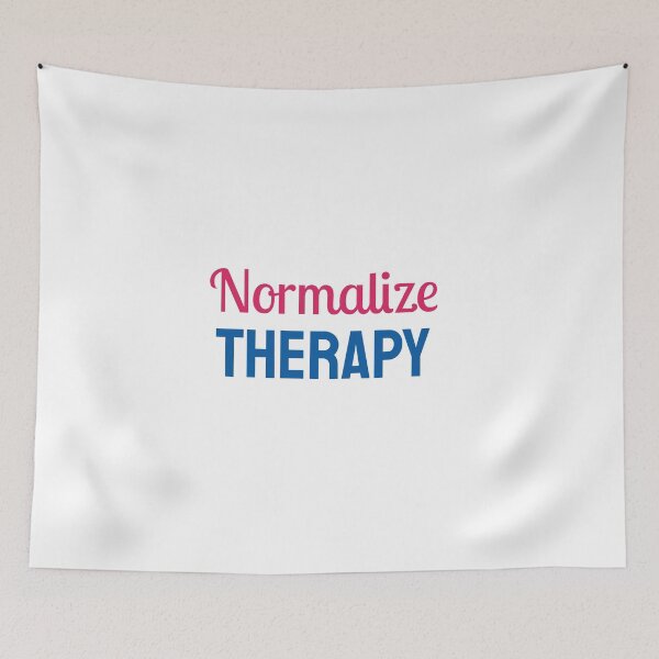 Item preview, Normalize therapy - Mental Health - Self Care Quotes designed and sold by Inspirationmotivation.