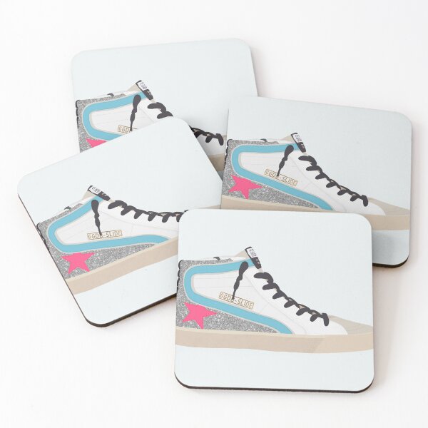 Item preview, Blue, Pink and Silver Glitter Golden Goose Slide Sneaker designed and sold by themgreen.