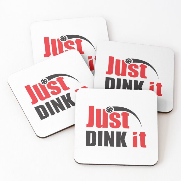 Item preview, Just Dink It - Black and Red Pickleball Design  designed and sold by Coop & Company Designs.