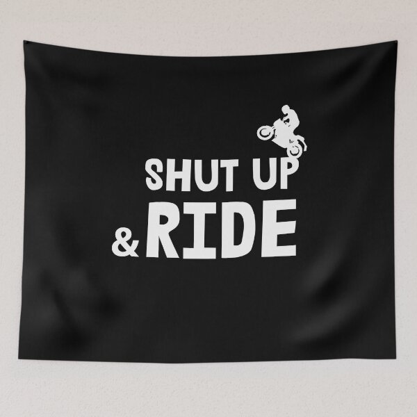 Item preview, Shut up and ride, motorbike  designed and sold by Vitrina ⭐⭐⭐⭐⭐.