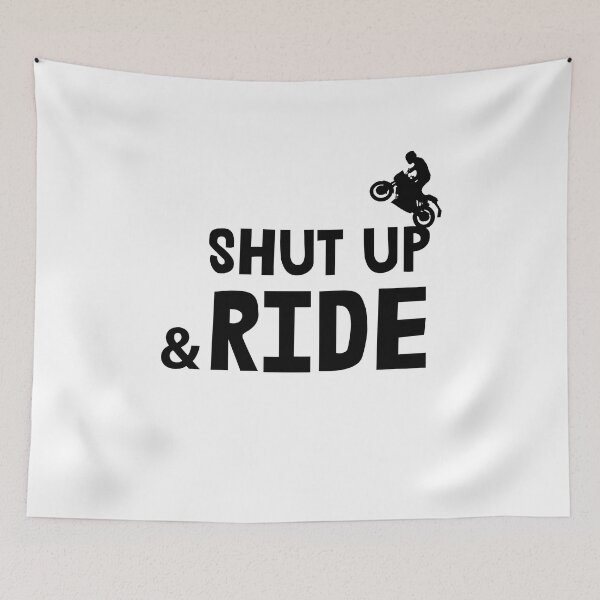 Item preview, Shut up and ride, Rider moto designed and sold by Vitrina ⭐⭐⭐⭐⭐.