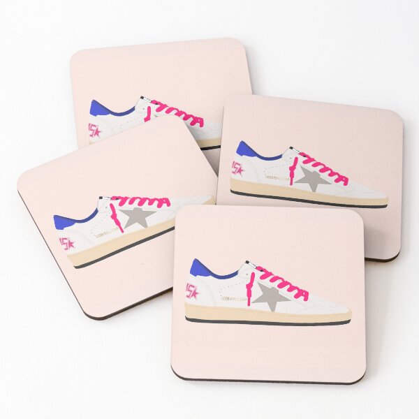 Item preview, Pink and Royal Blue Golden Goose Ballstar Sneaker designed and sold by themgreen.