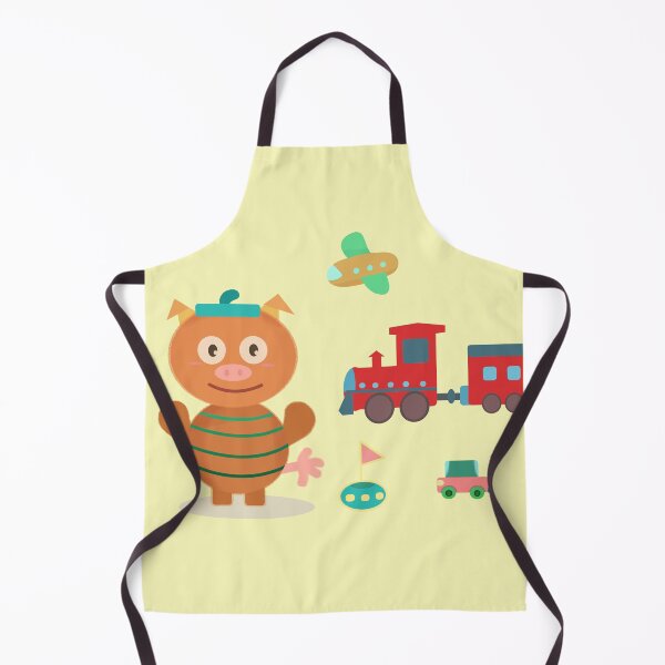 Item preview, Traveling Wooden Piggy with Its Toys designed and sold by MILdecals.