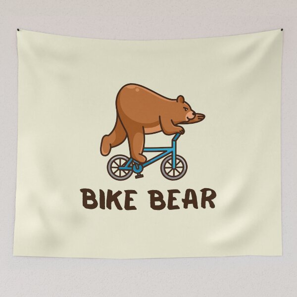 Item preview, Funny Bike Bear - Bear Riding A Bicycle designed and sold by SweetbeStore.