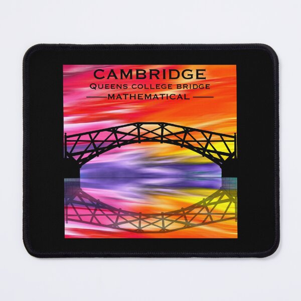 Item preview, Cambridge Queens College Mathematical bridge in Ink with a coloured background... designed and sold by Elizabeth-Banks.