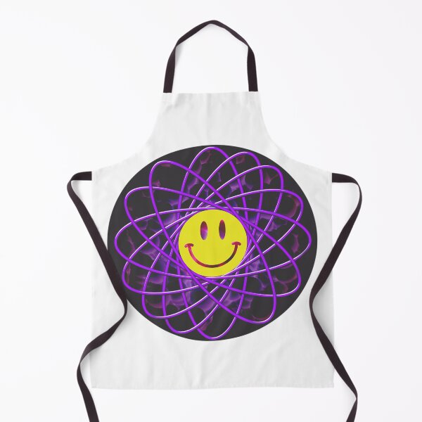 Item preview, Atom acid smiley face (on dark round background) designed and sold by Geestock.