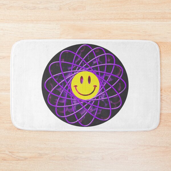 Item preview, Atom acid smiley face (on dark round background) designed and sold by Geestock.