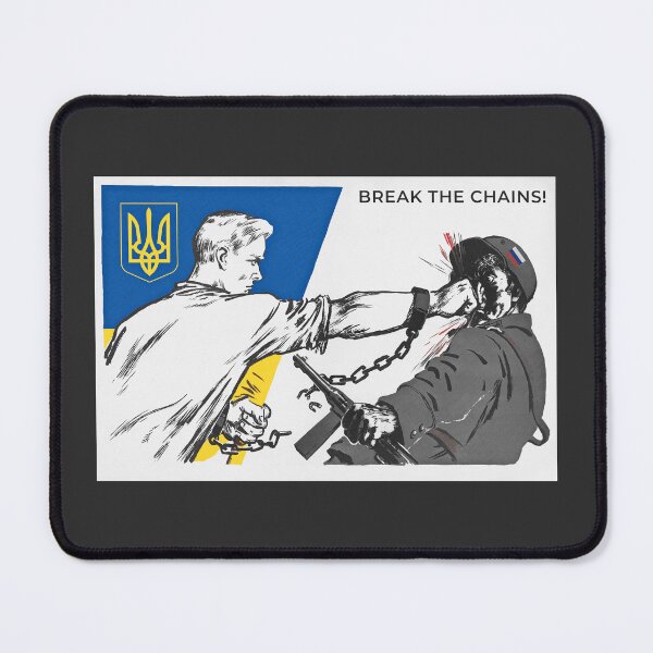 Item preview, Ukrainian Punching A Russian Soldier - Break The Chains designed and sold by warishellstore.