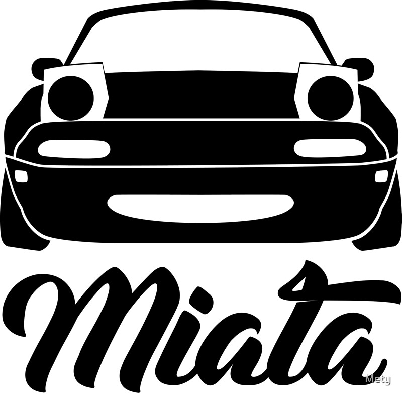 "Mazda Miata NA MX-5 Silhouette Black" Posters by Matěj Špůrek | Redbubble