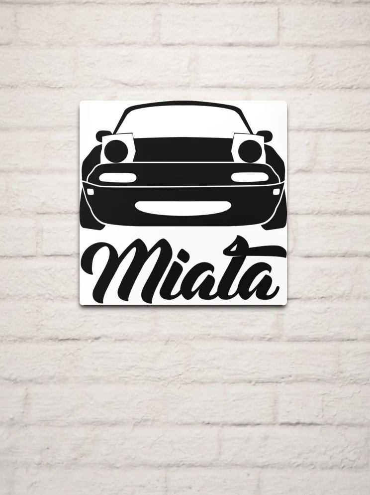Mazda Miata NA MX-5 Silhouette Black Metal Print for Sale by Mety