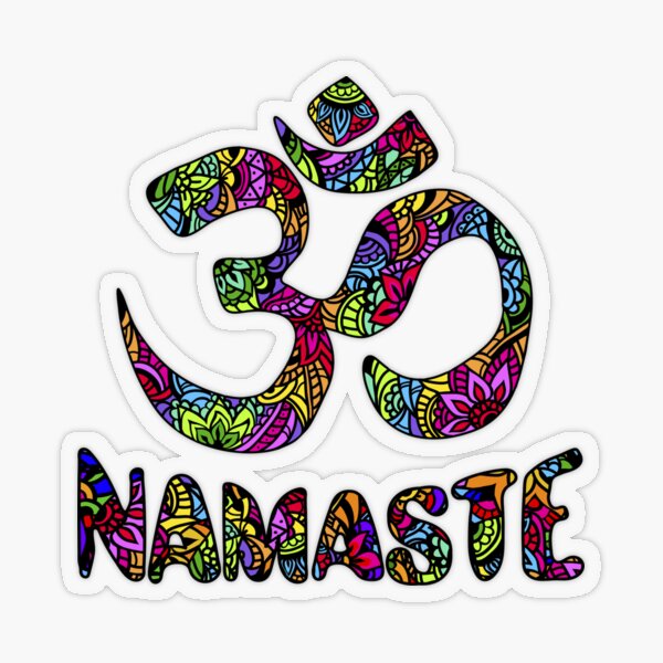 Namaste Om Graphic Aum Yoga Zen Design Namaste Meditation