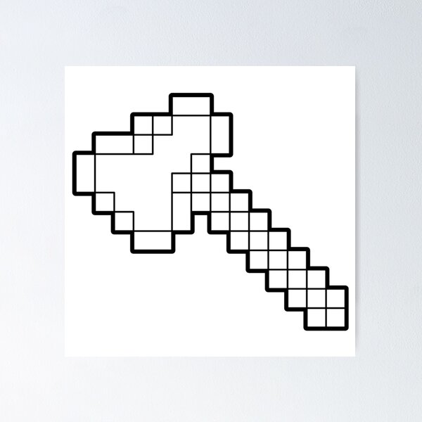 Minecraft Axe Coloring Pages