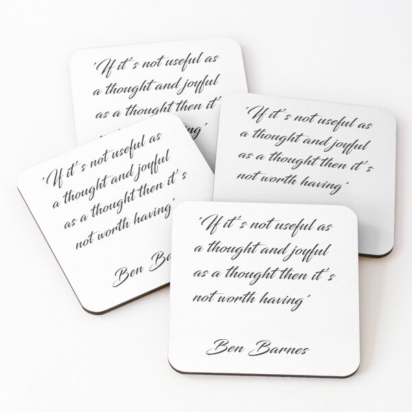 Item preview, Ben Barnes 'Thoughts' Quote designed and sold by SheryRKO.