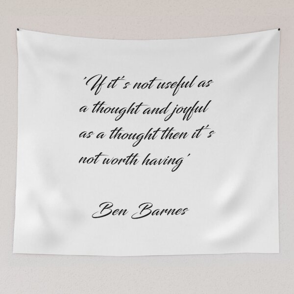 Item preview, Ben Barnes 'Thoughts' Quote designed and sold by SheryRKO.