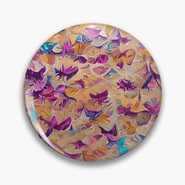 Item preview, Butterflies and Spring Flowers Pattern designed and sold by CattlettArt.