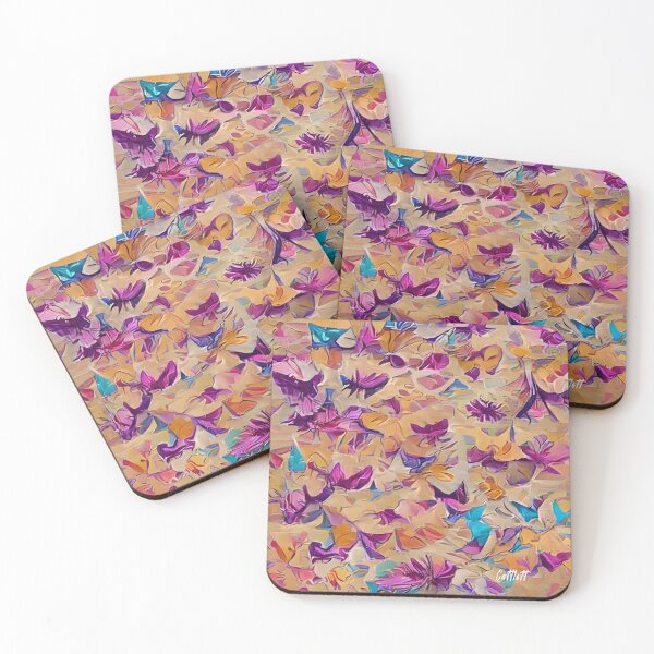 Item preview, Butterflies and Spring Flowers Pattern designed and sold by CattlettArt.