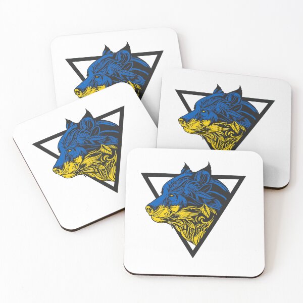 Item preview, ukrainian sunflower art - wolf designed and sold by vooART.