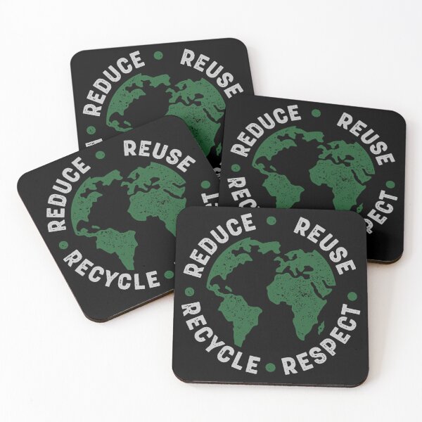 Item preview, Reduce Reuse Recycle Respect Vintage Recycling Earth Day designed and sold by Go-Fun.