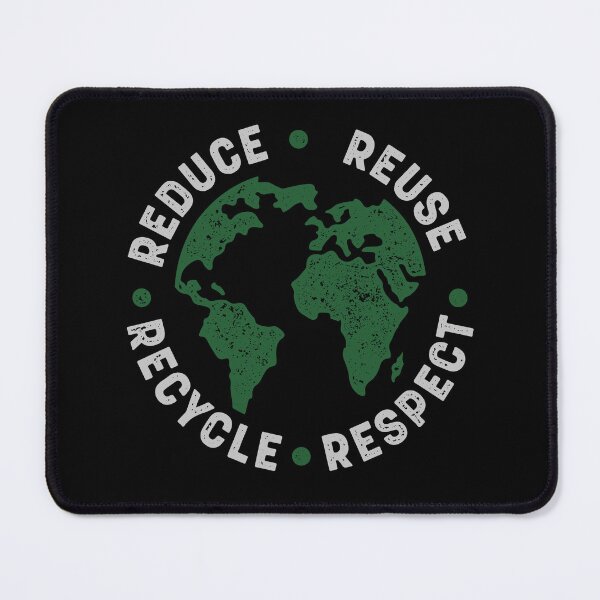 Item preview, Reduce Reuse Recycle Respect Vintage Recycling Earth Day designed and sold by Go-Fun.