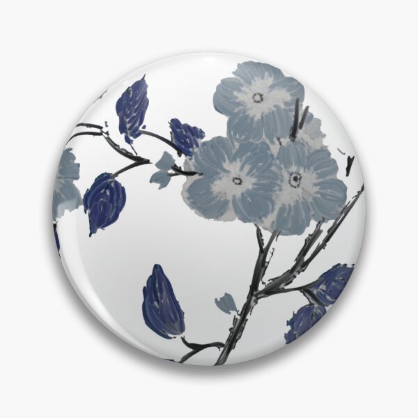 Item preview, Blue and white flowers designed and sold by AndreaCostanza.