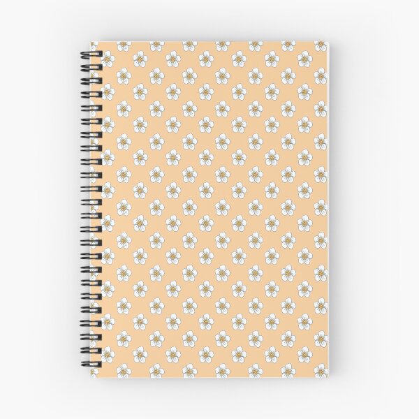 Item preview, White Flowers on an Orange Background designed and sold by Hanna McCown.