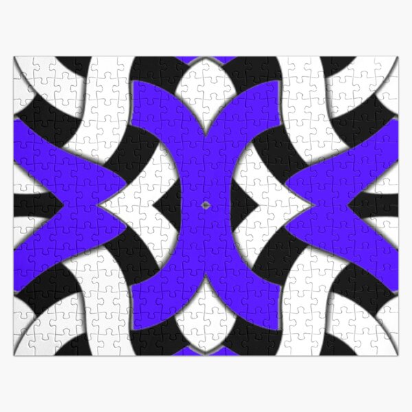 Playful Purple Weave Jigsaw Puzzle