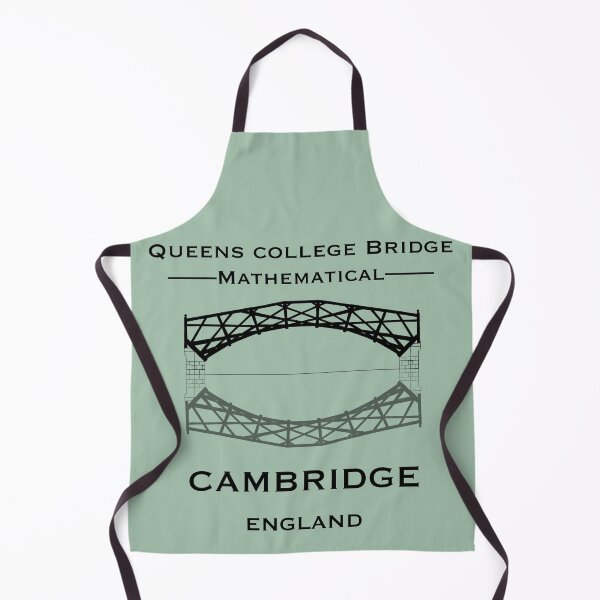 Item preview, Cambridge Queens College Mathematical bridge in Ink with Cambridge Blue background designed and sold by Elizabeth-Banks.
