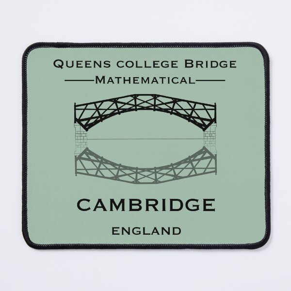 Item preview, Cambridge Queens College Mathematical bridge in Ink with Cambridge Blue background designed and sold by Elizabeth-Banks.