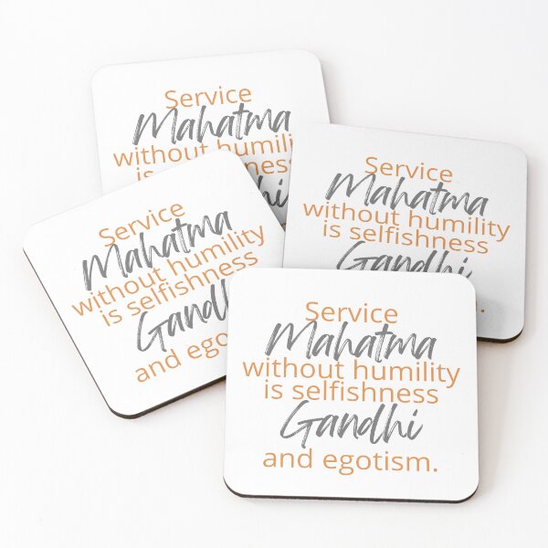 Item preview, Mahatma Gandhi - Service without humility is selfishness and egotism. designed and sold by SonaGold.
