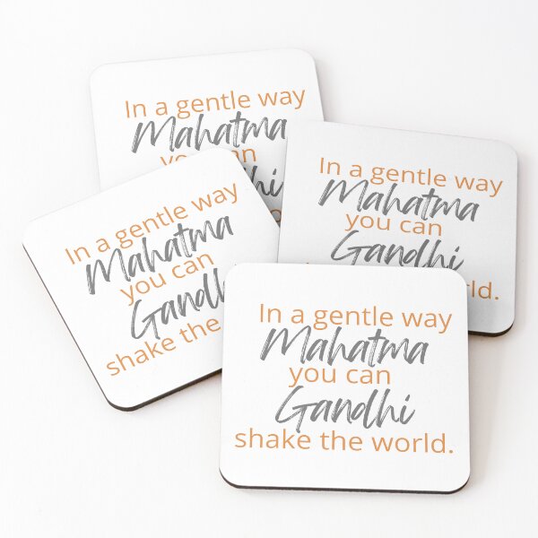Item preview, Mahatma Gandhi - In a gentle way you can shake the world. designed and sold by SonaGold.
