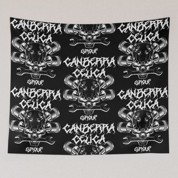 Item preview, Canberra Celica Group - dark skull design designed and sold by PetroniusArbit.