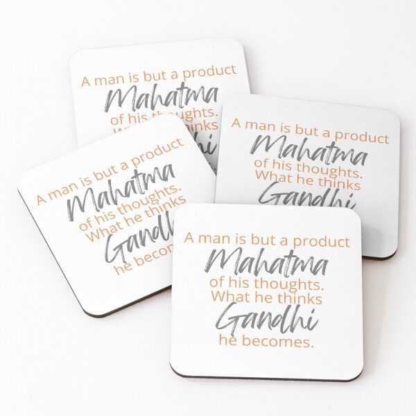 Item preview, Mahatma Gandhi - A man is but a product of his thoughts. What he things he becomes. designed and sold by SonaGold.