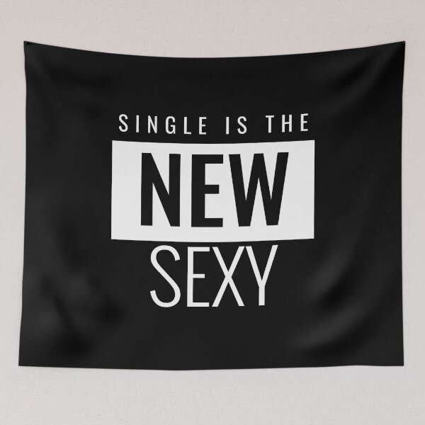 Item preview, Single Is The New Sexy Sticker  designed and sold by bestfunonline.