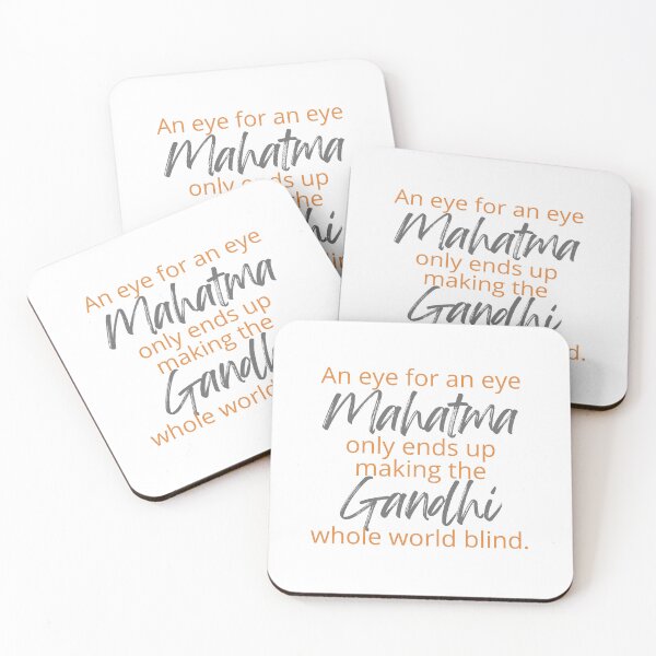 Item preview, Mahatma Gandhi - An eye for an eye only ends up making the whole world blind. designed and sold by SonaGold.