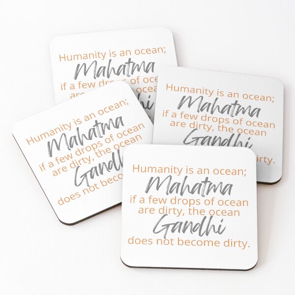 Item preview, Mahatma Gandhi - Humanity is an ocean; if a few drops of ocean are dirty, the ocean does not become dirty. designed and sold by SonaGold.
