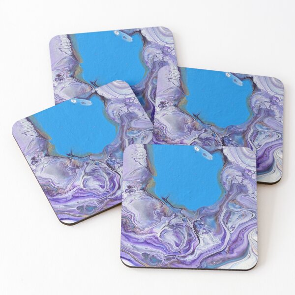 Item preview, Geodesic Encryption - Acrylic Pour designed and sold by snowpinecone.