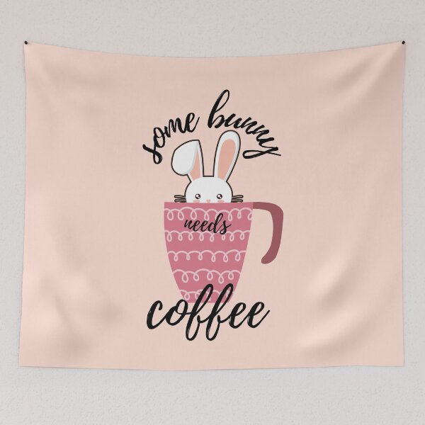 Item preview, Easter Some Bunny Needs Coffee designed and sold by BronikowskiART.