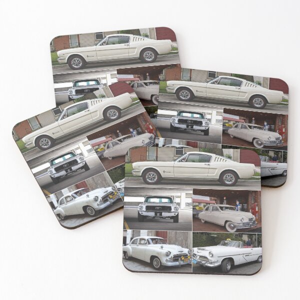 Item preview, Classic Vintage White Cars Montage #5 designed and sold by Krispsm.