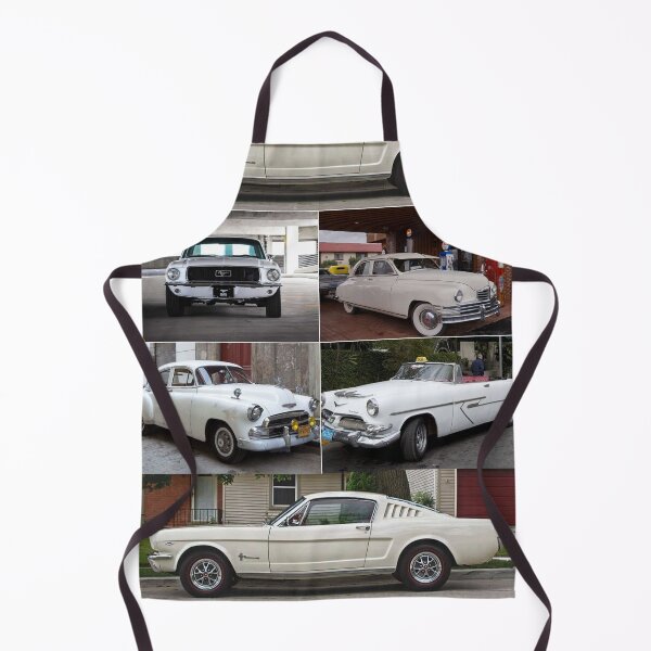 Item preview, Classic Vintage White Cars Montage #5 designed and sold by Krispsm.