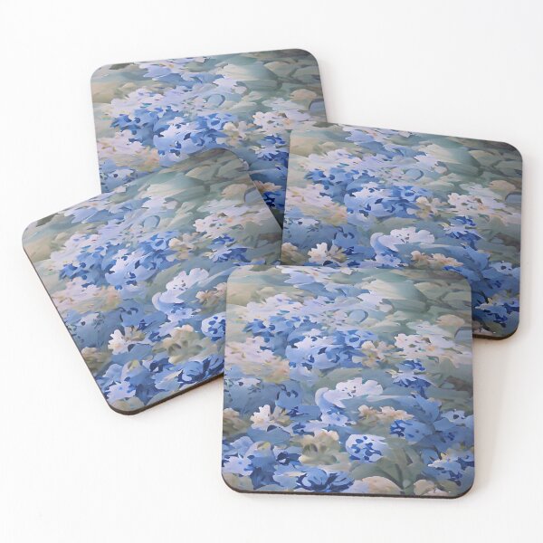Item preview, Pretty Beautiful Vintage Blue Spring Flowers designed and sold by CattlettArt.