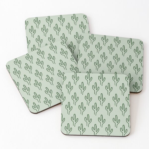 Item preview, Green boho cactus pattern designed and sold by Thegentleshop.