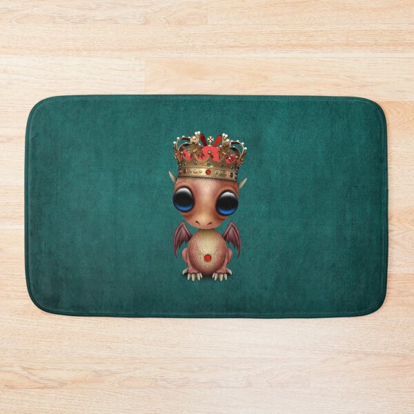 Item preview, Cute Red Dragon Wearing Crown designed and sold by JeffBartels.