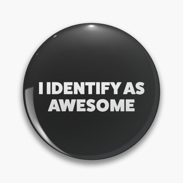 Item preview, I Identify as awesome - Anti Woke - Funny Conservative Republican Stickers  designed and sold by WeAreRightStore.